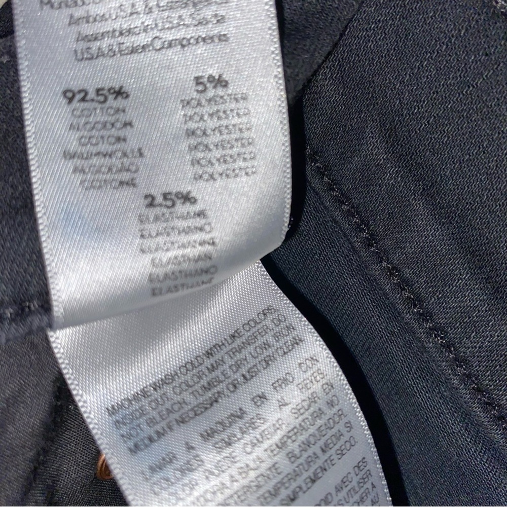 Mother Insider Crop Step Fray High Rise Asymmetrical Raw Hem Jeans in Not Guilty - Picture 10 of 10